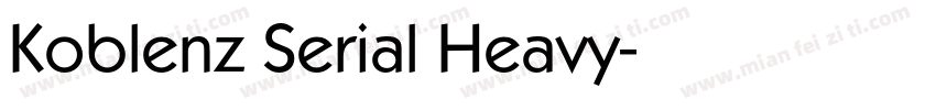Koblenz Serial Heavy字体转换